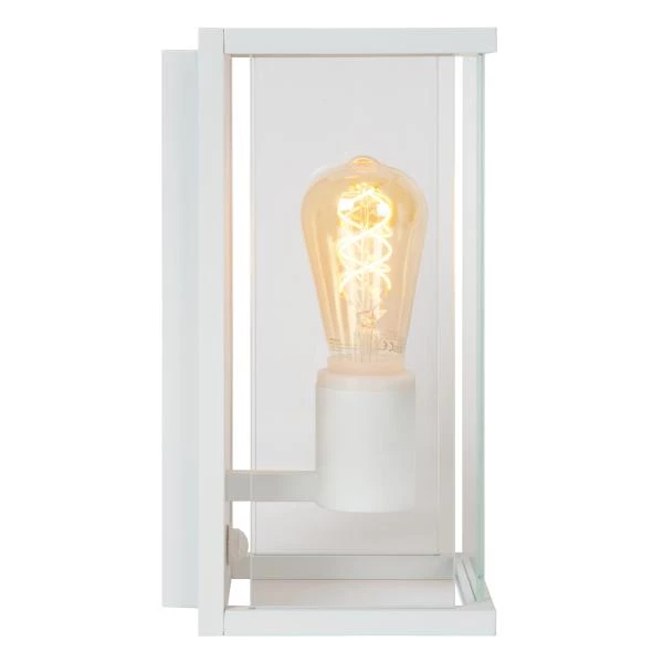 Lucide CLAIRE - Wandlamp Binnen/Buiten - 1xE27 - IP54 - Beweging & dag/nacht sensor - Wit - detail 1